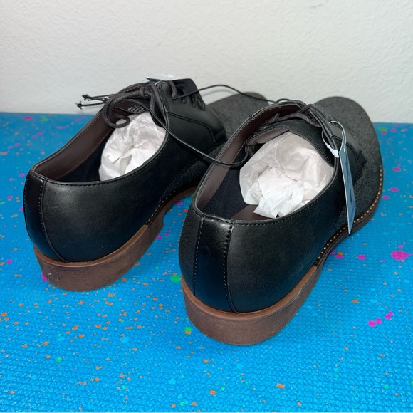 Brand new JF j.Ferrar marcus black oxford casual shoes faux leather size 11M - Picture 4 of 9